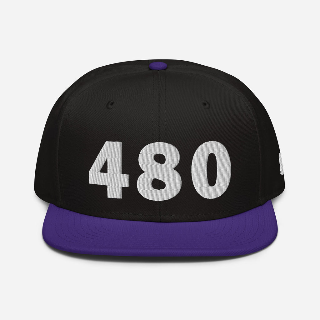 480 Area Code Snapback Hat