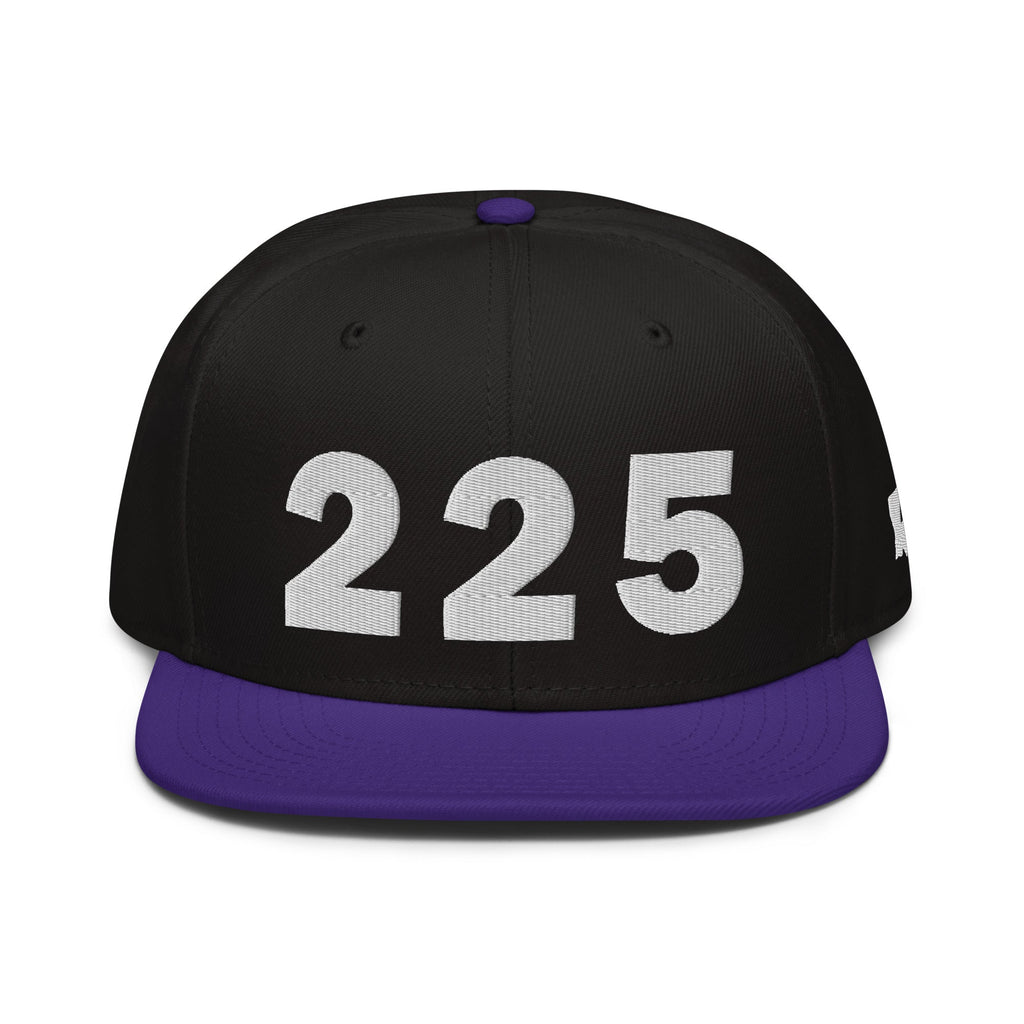 225 Area Code Snapback Hat