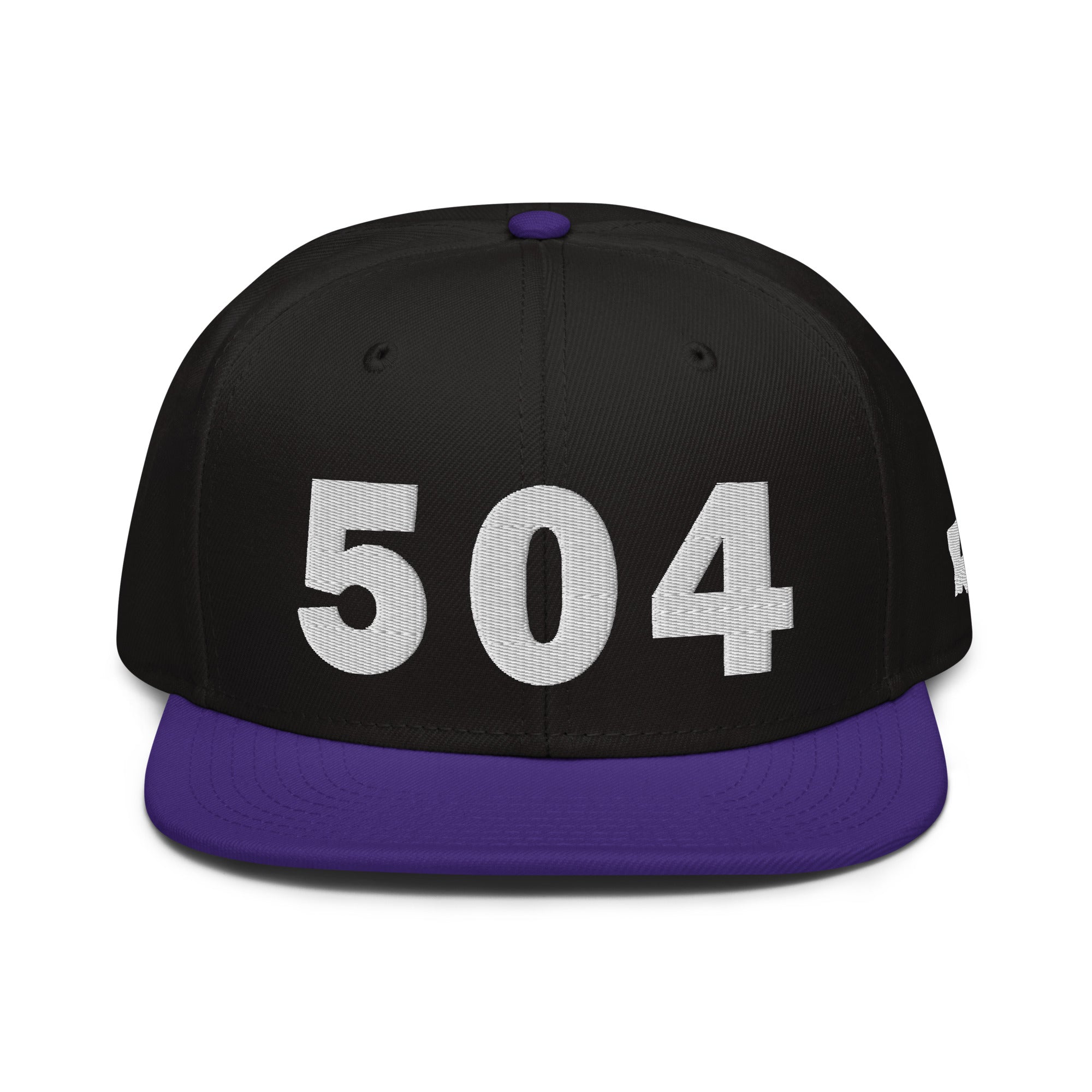 504 Area Code Snapback Hat