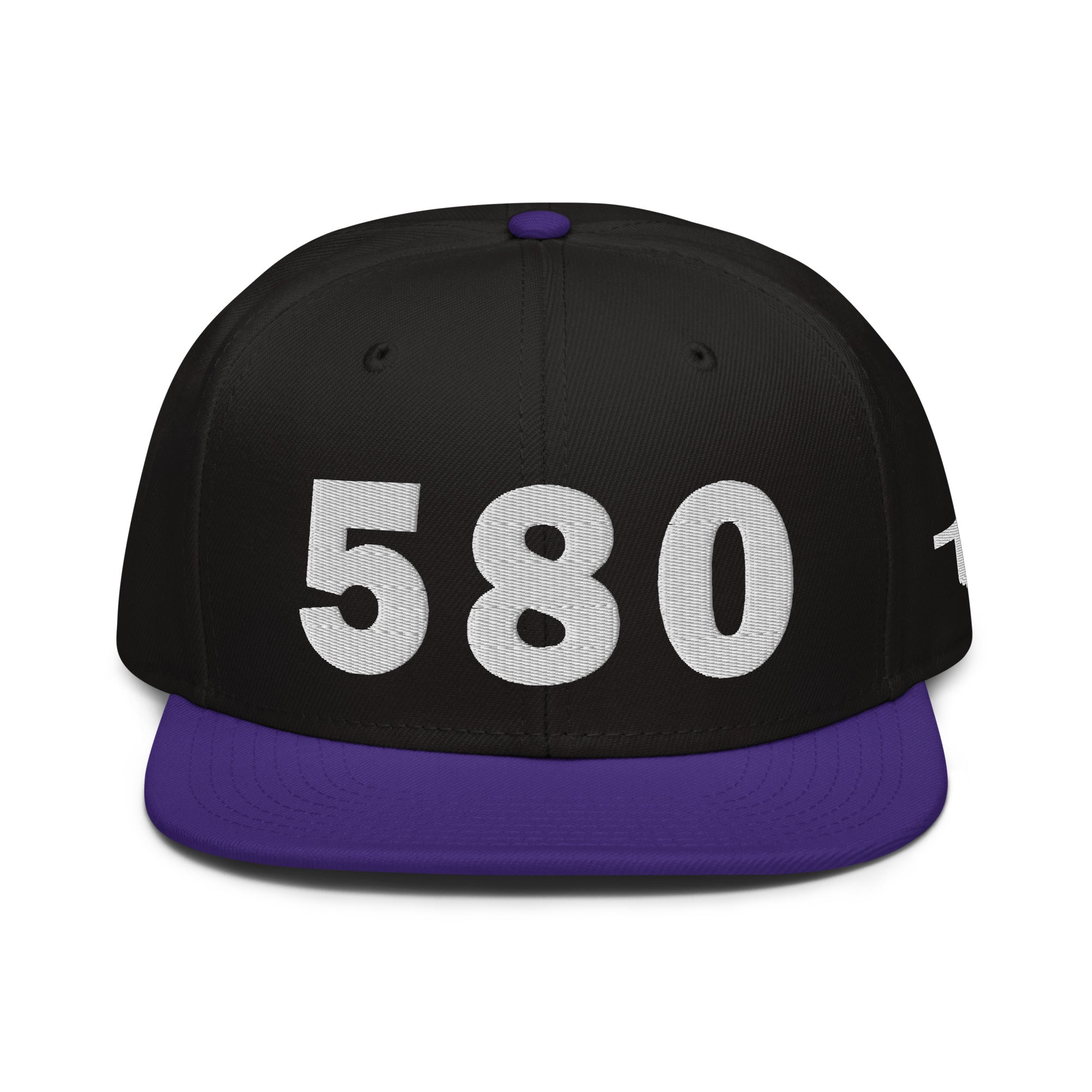 580 Area Code Snapback Hat