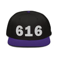 616 Area Code Snapback Hat