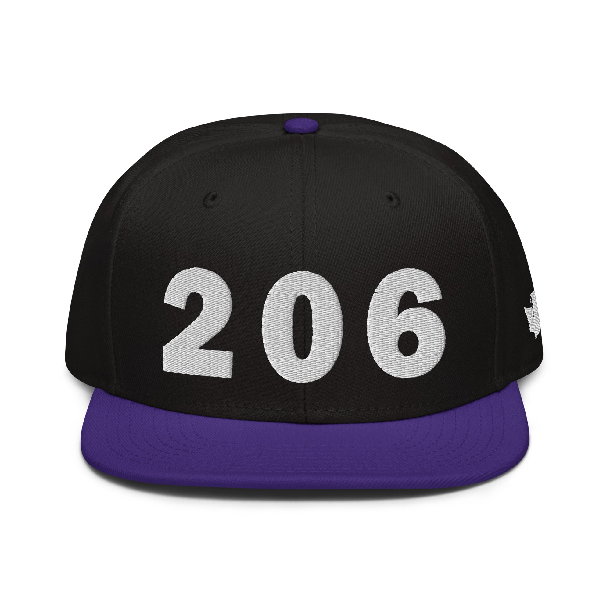 206 Area Code Snapback Hat