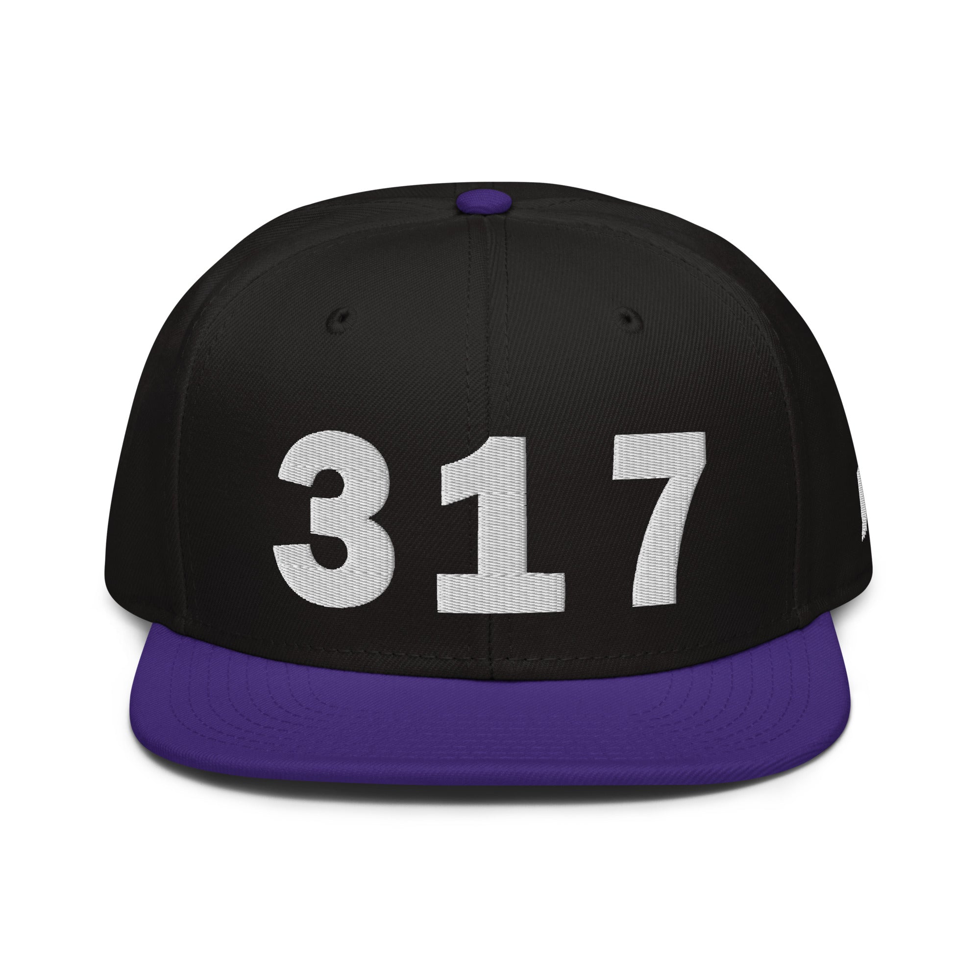 317 Area Code Snapback Hat