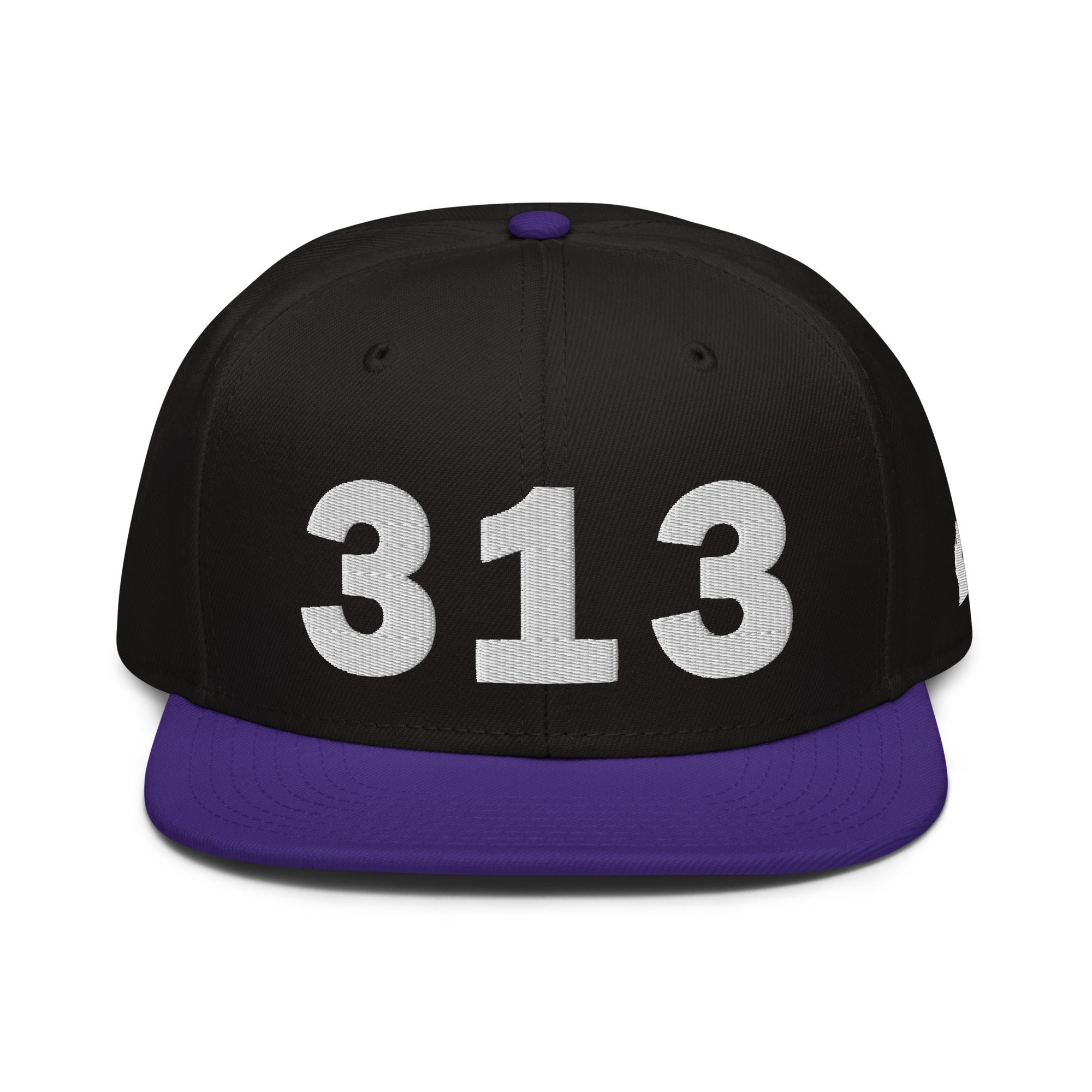 313 Area Code Snapback Hat