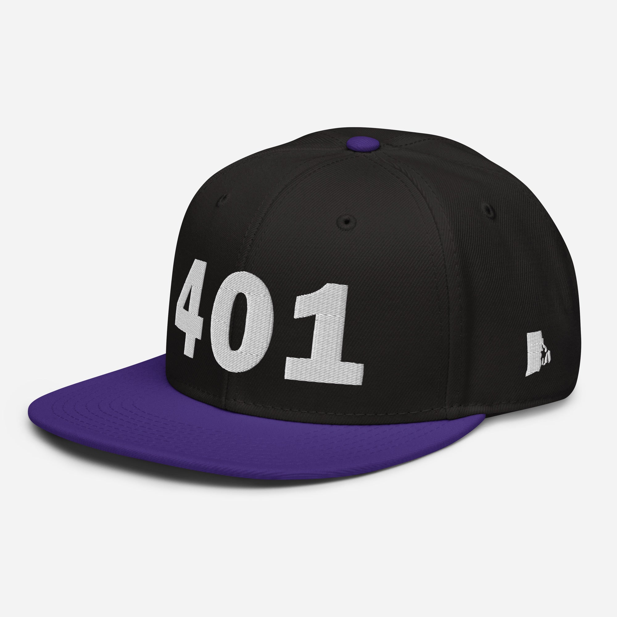 401 Area Code Snapback Hat