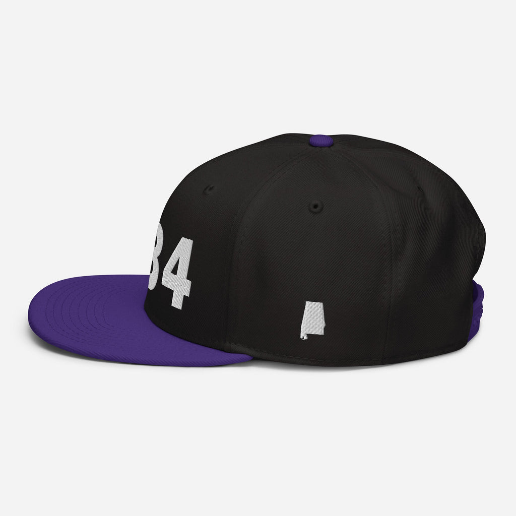 334 Area Code Snapback Hat