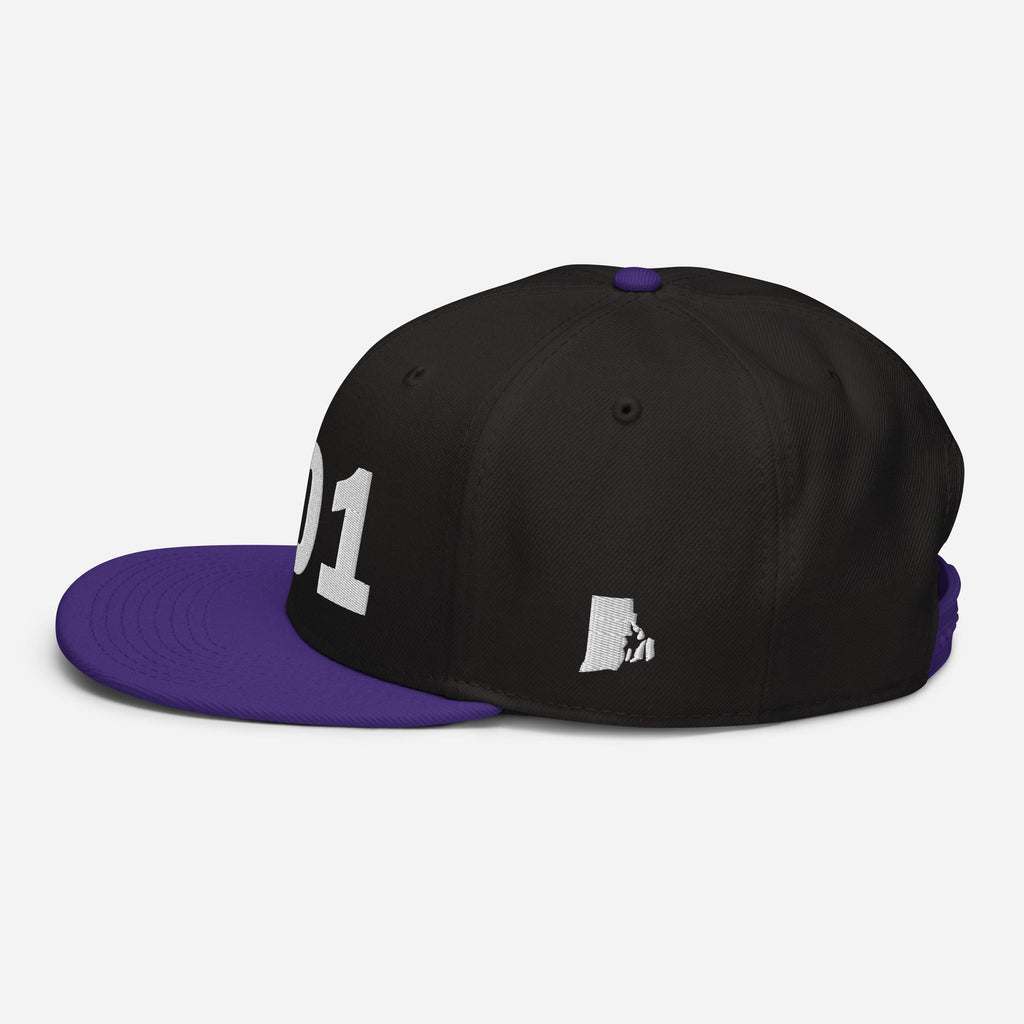 401 Area Code Snapback Hat