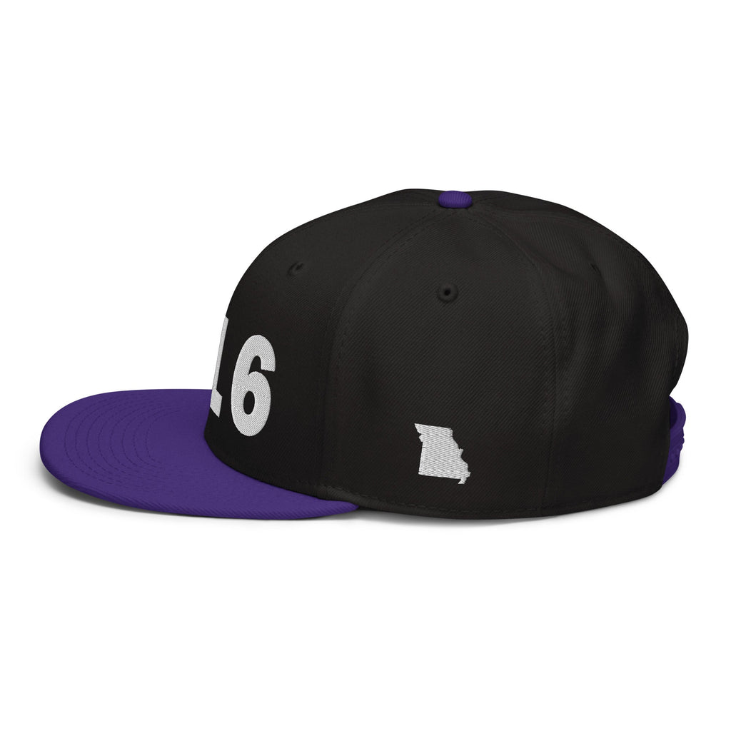 816 Area Code Snapback Hat