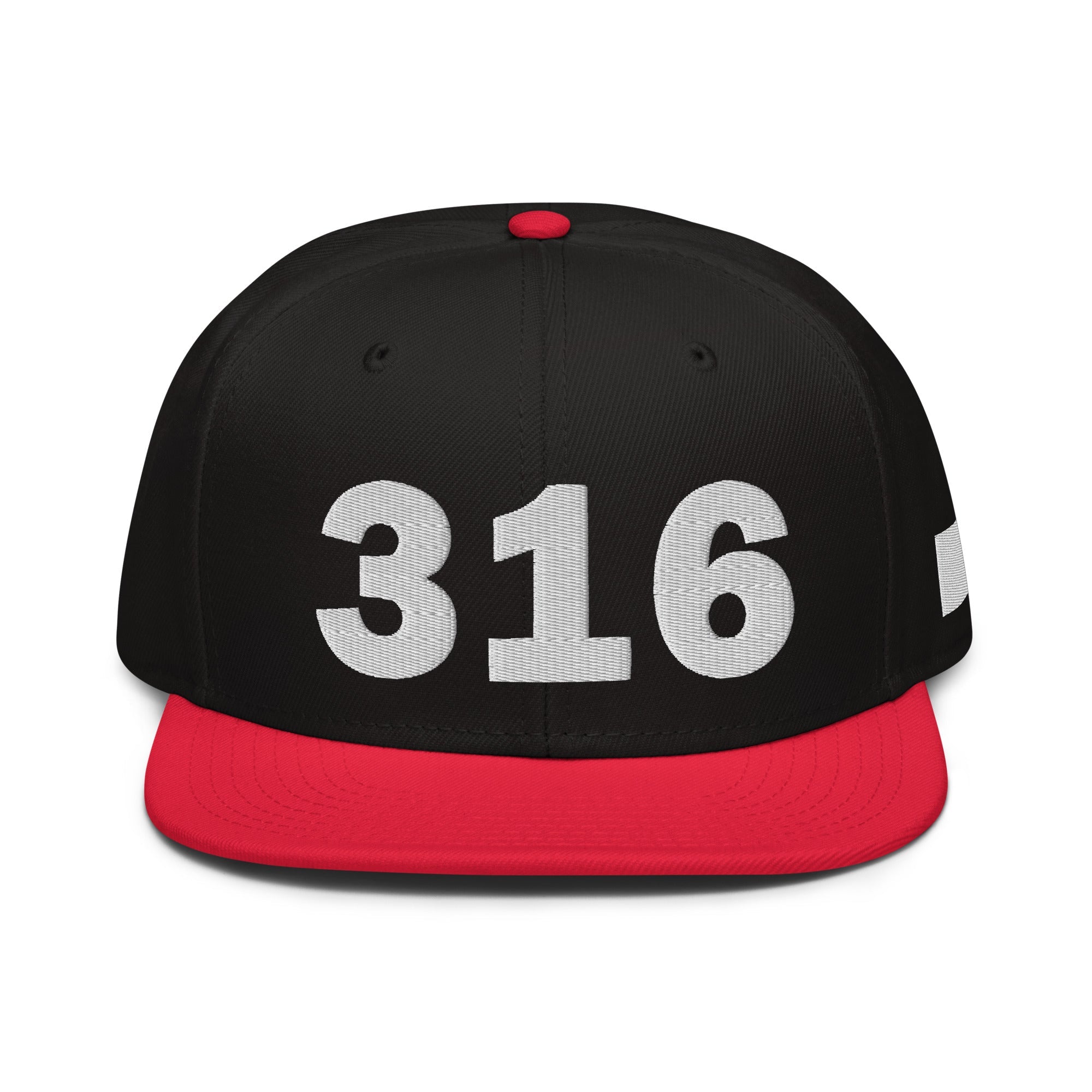 316 Area Code Snapback Hat