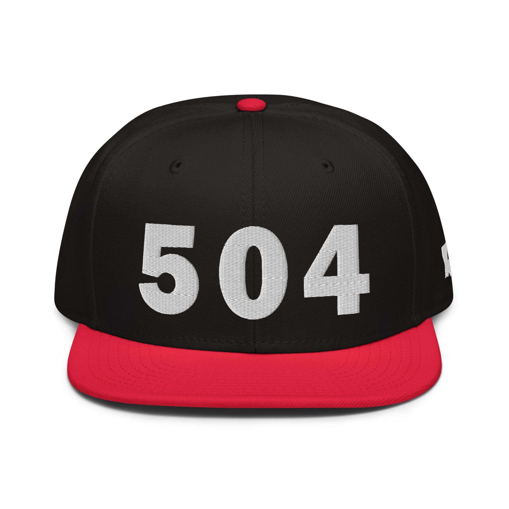 504 Area Code Snapback Hat