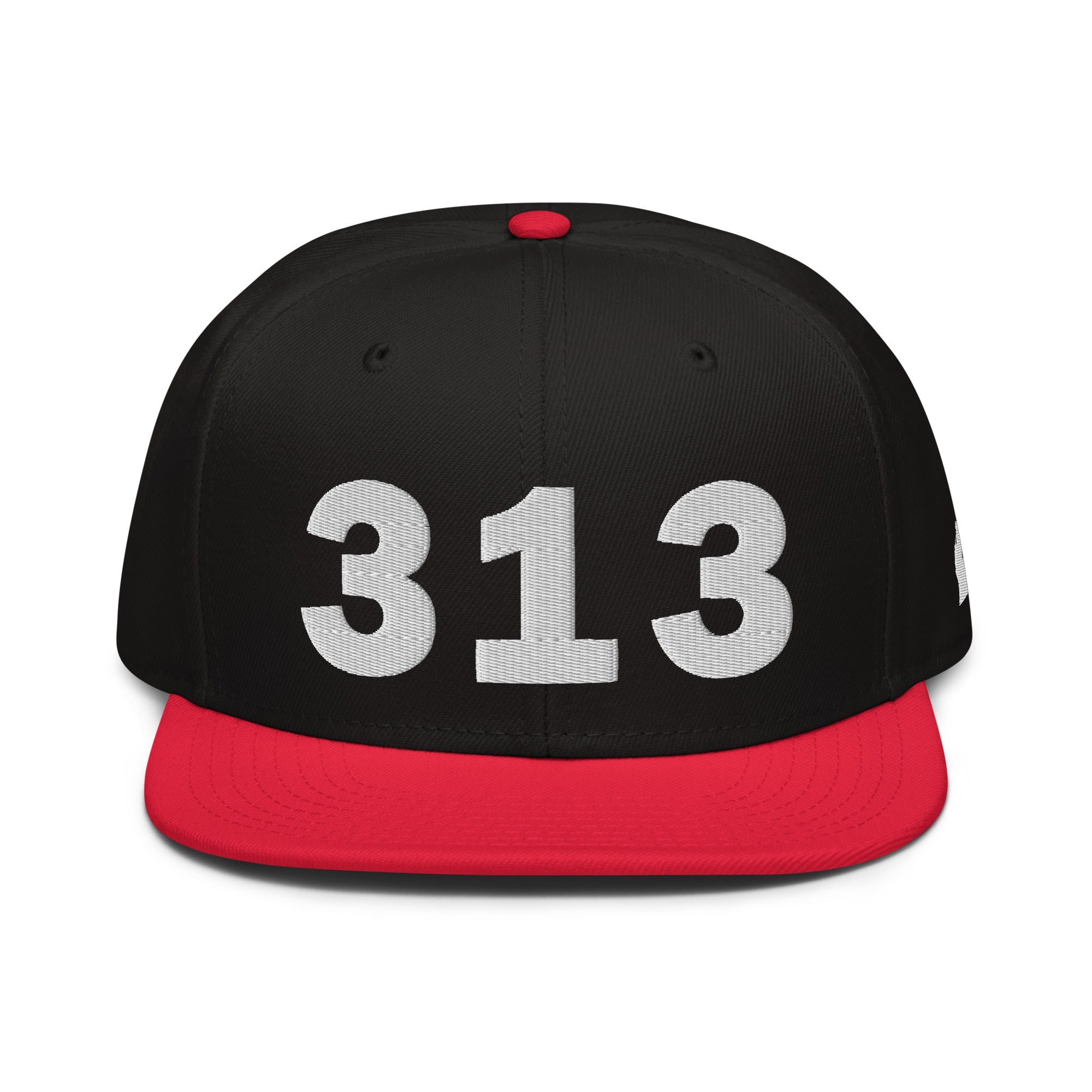 313 Area Code Snapback Hat