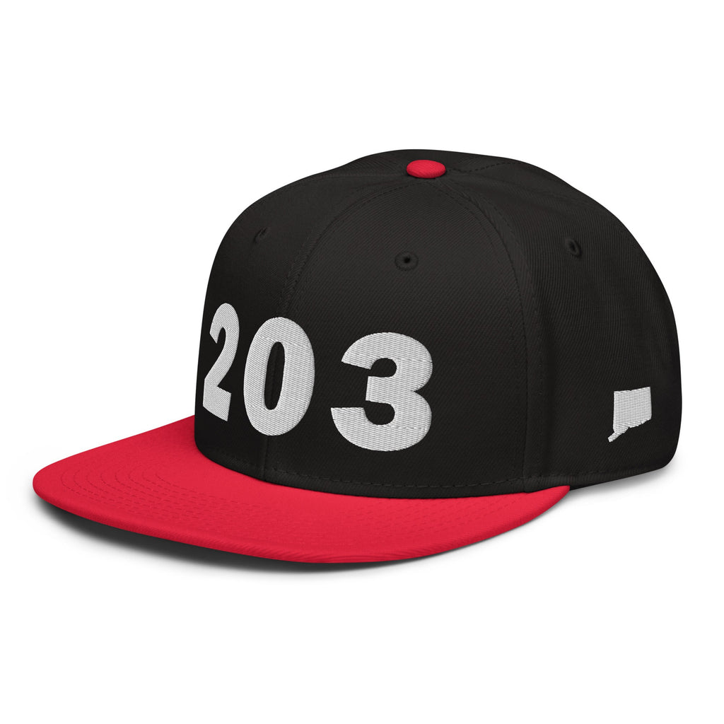 203 Area Code Snapback Hat