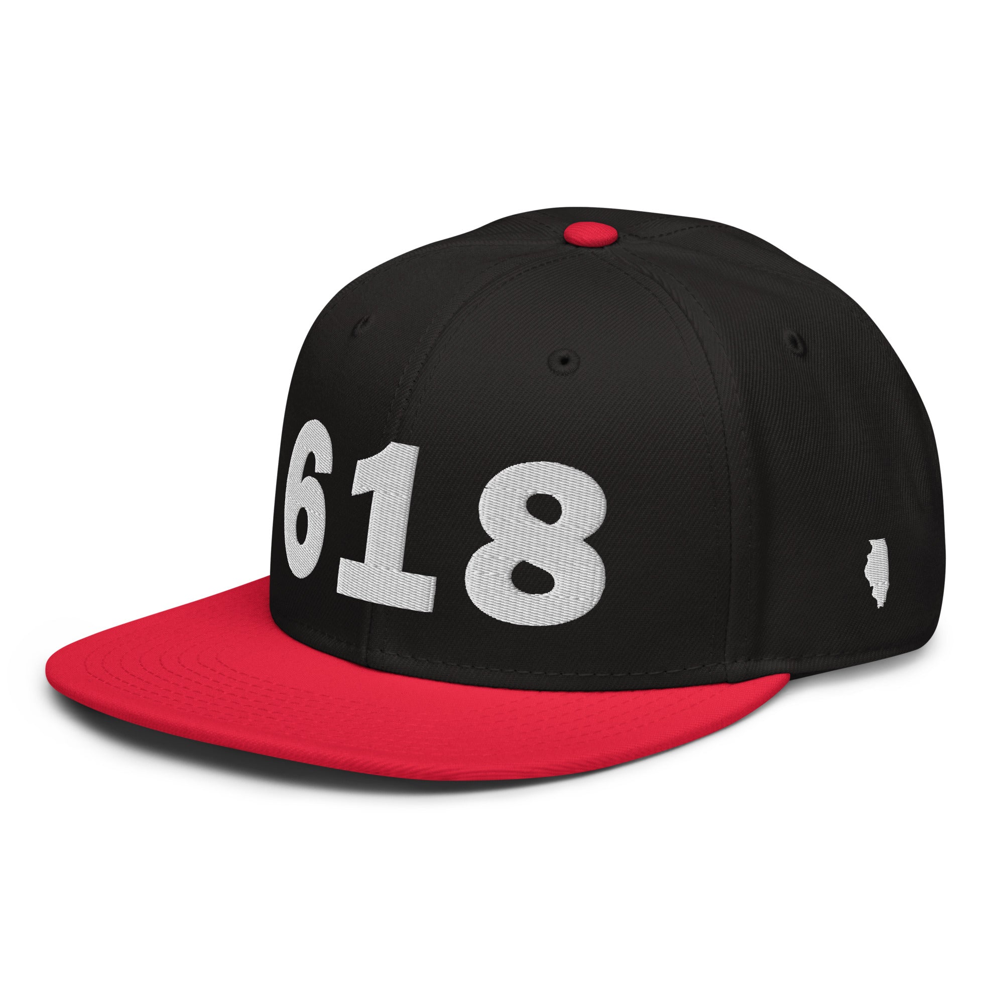 618 Area Code Snapback Hat
