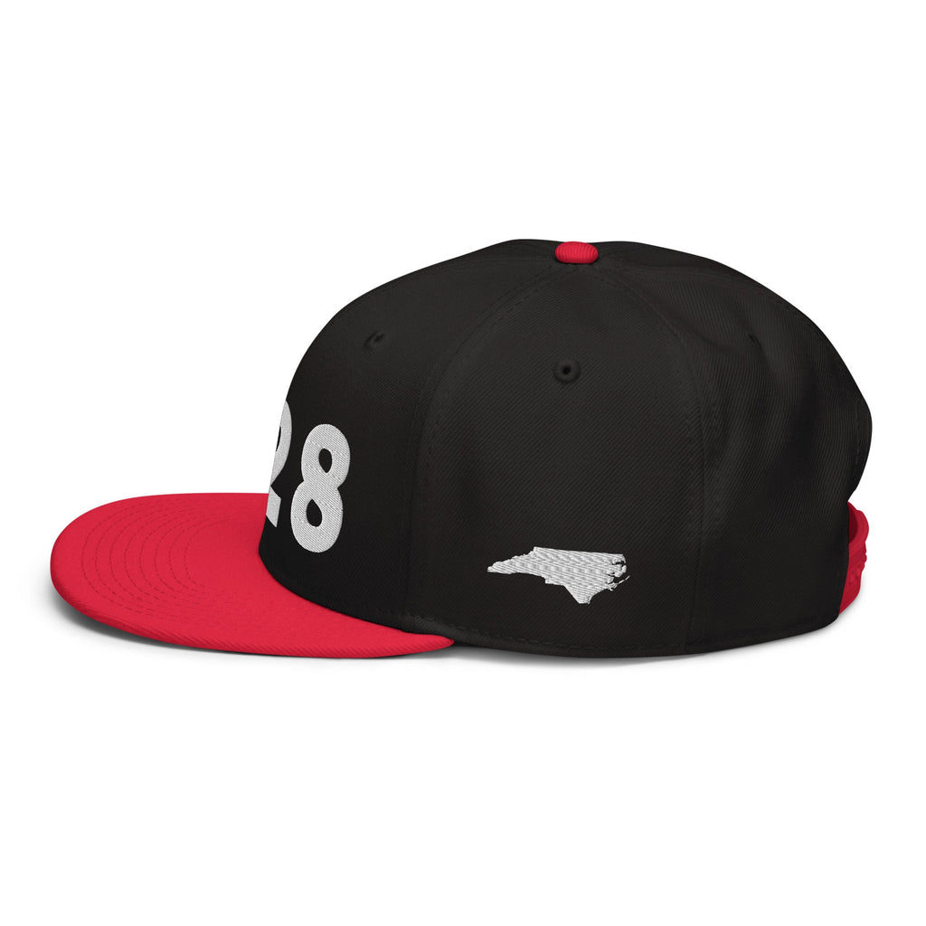 828 Area Code Snapback Hat