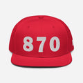 870 Area Code Snapback Hat