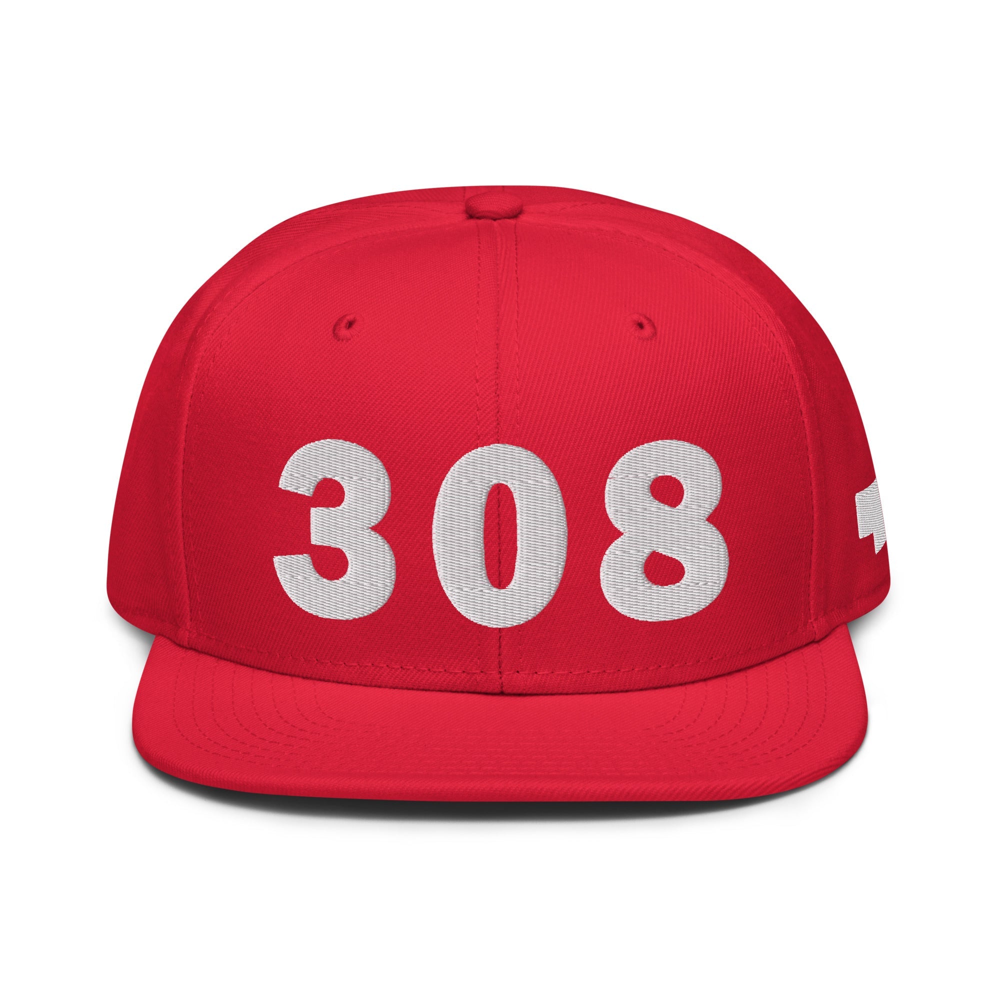308 Area Code Snapback Hat