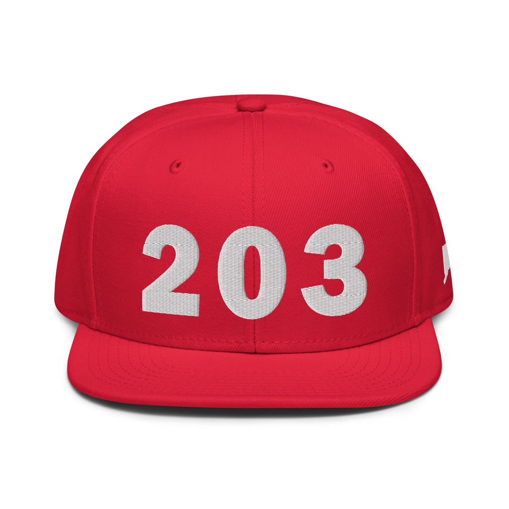 203 Area Code Snapback Hat