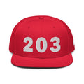 203 Area Code Snapback Hat