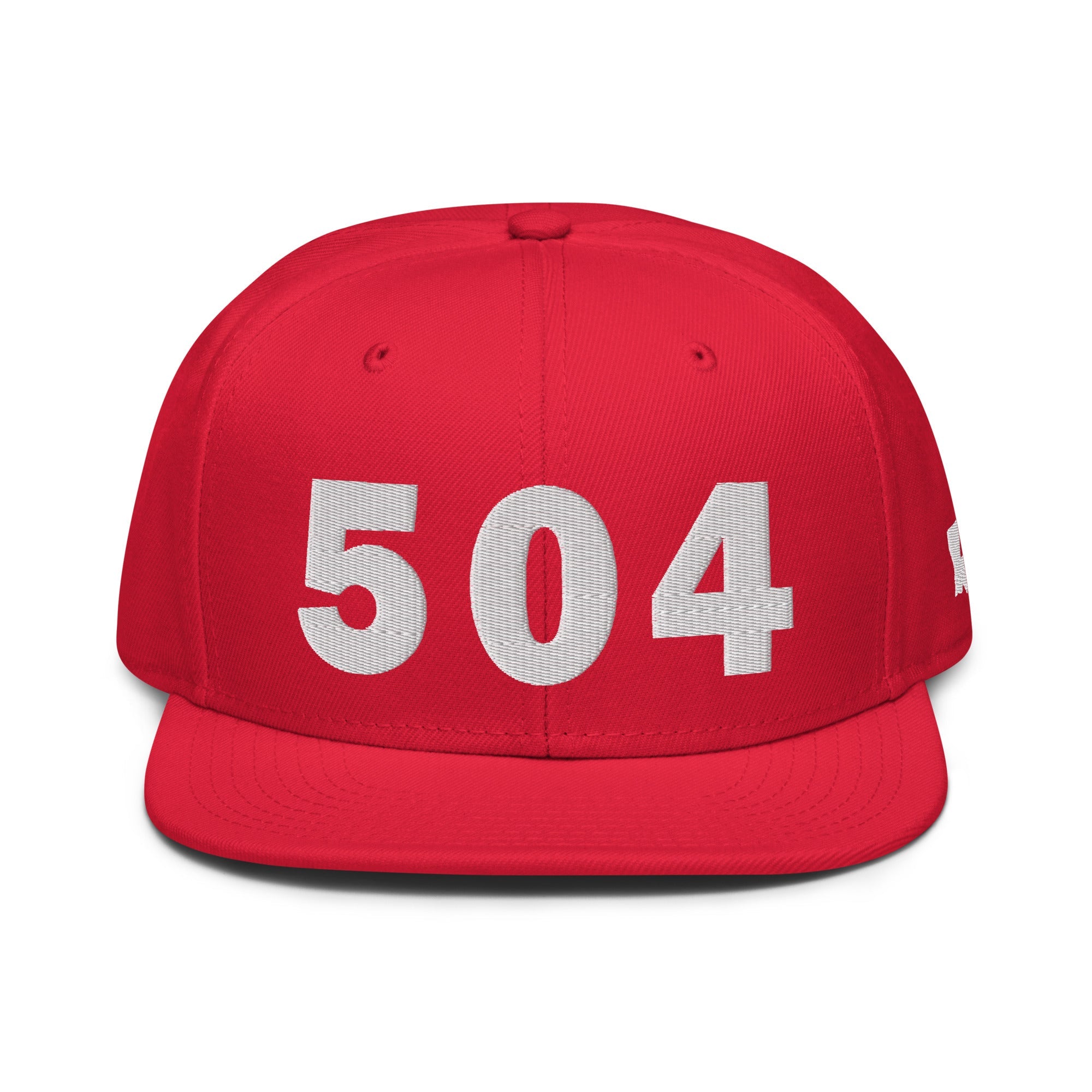 504 Area Code Snapback Hat