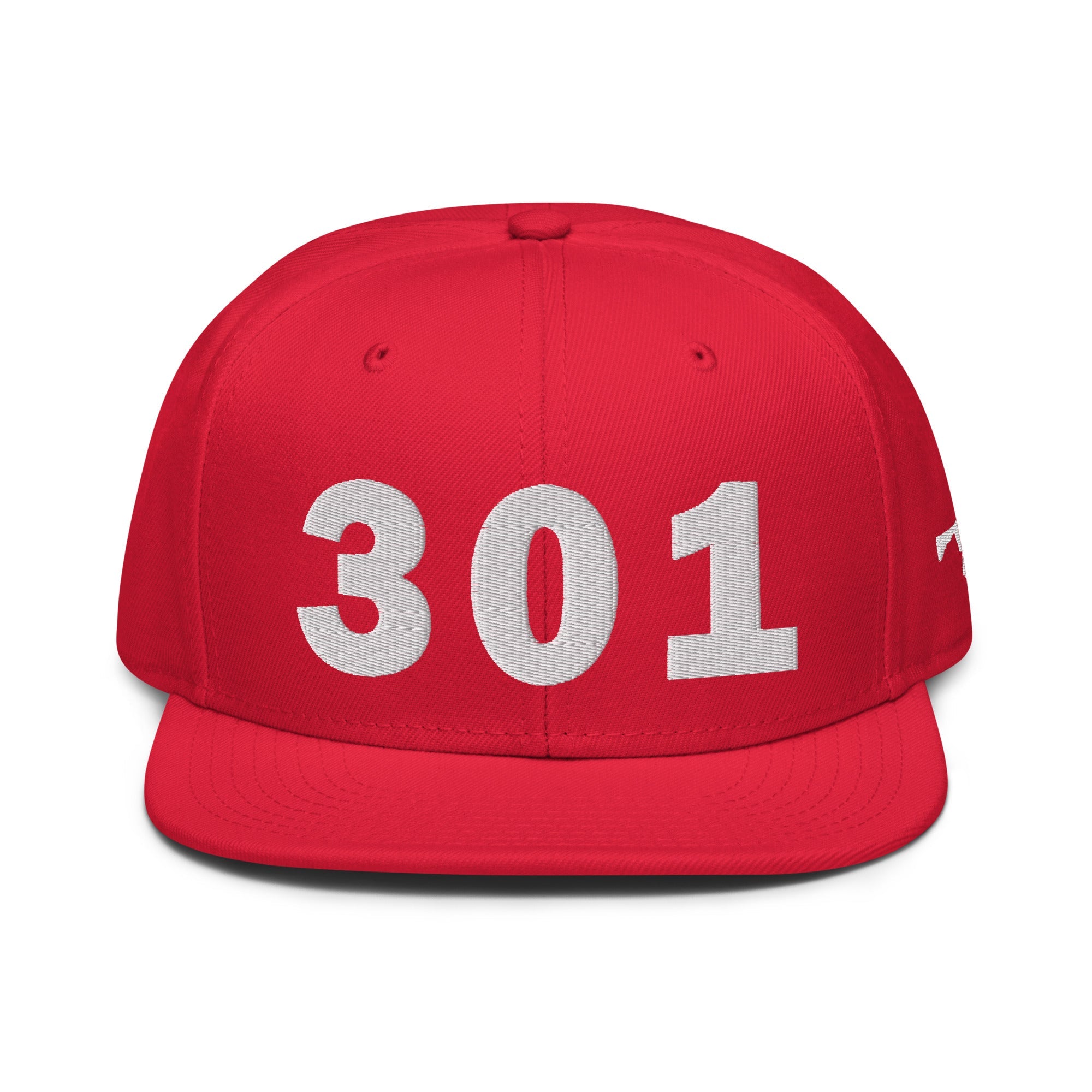 301 Area Code Snapback Hat