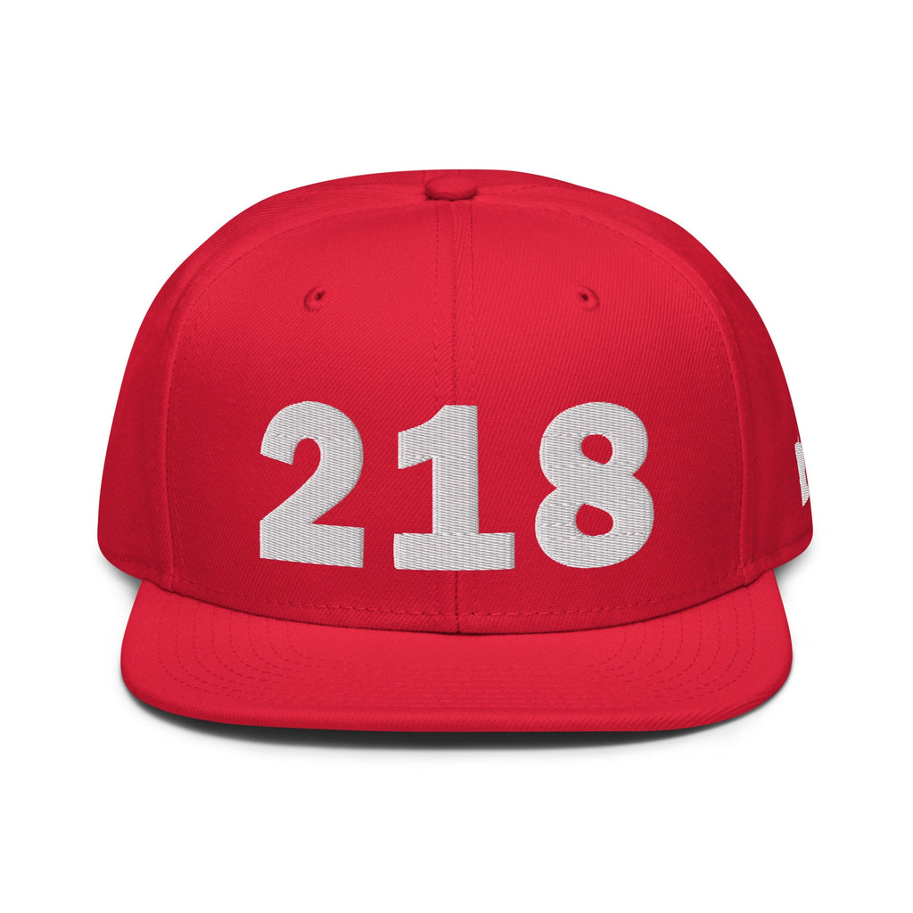 218 Area Code Snapback Hat