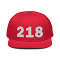218 Area Code Snapback Hat