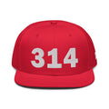 314 Area Code Snapback Hat