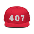 407 Area Code Snapback Hat