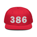 386 Area Code Snapback Hat