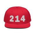 214 Area Code Snapback Hat