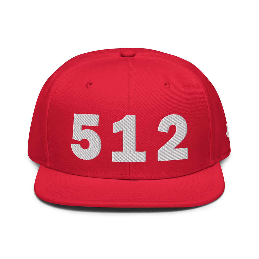 512 Area Code Snapback Hat