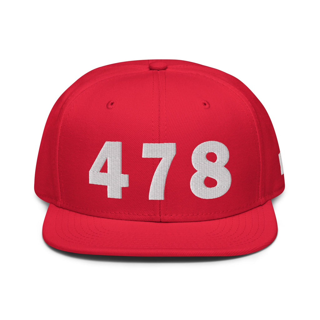478 Area Code Snapback Hat
