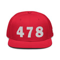 478 Area Code Snapback Hat