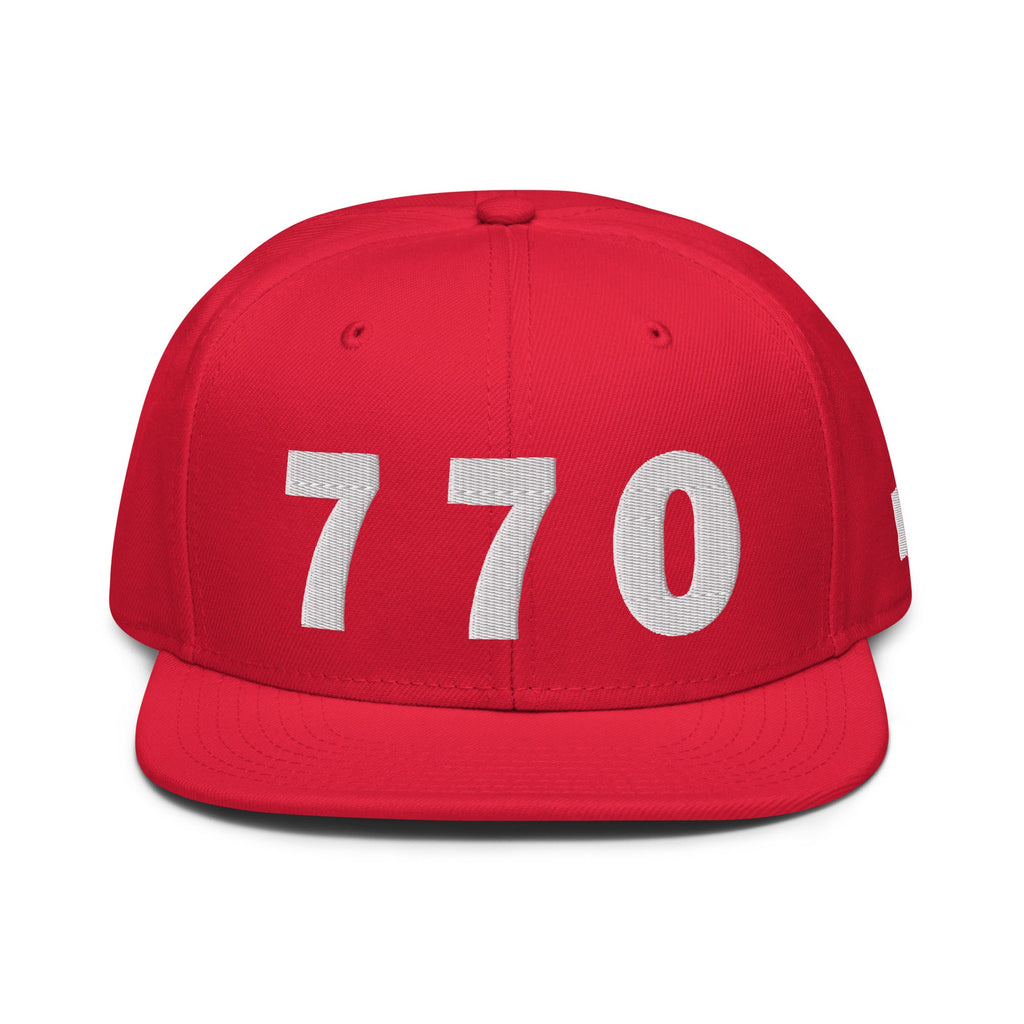 770 Area Code Snapback Hat