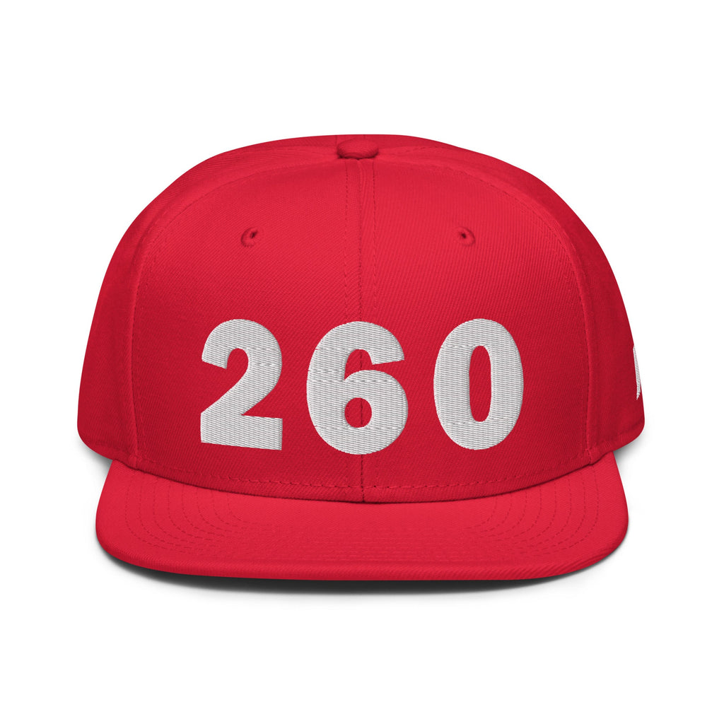 260 Area Code Snapback Hat
