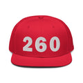 260 Area Code Snapback Hat