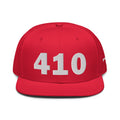 410 Area Code Snapback Hat