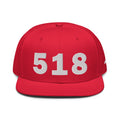 518 Area Code Snapback Hat