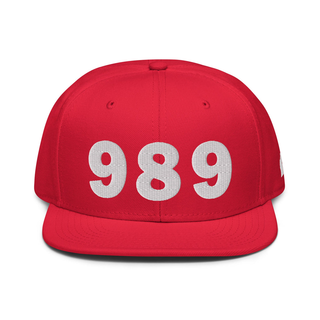 989 Area Code Snapback Hat