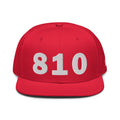 810 Area Code Snapback Hat