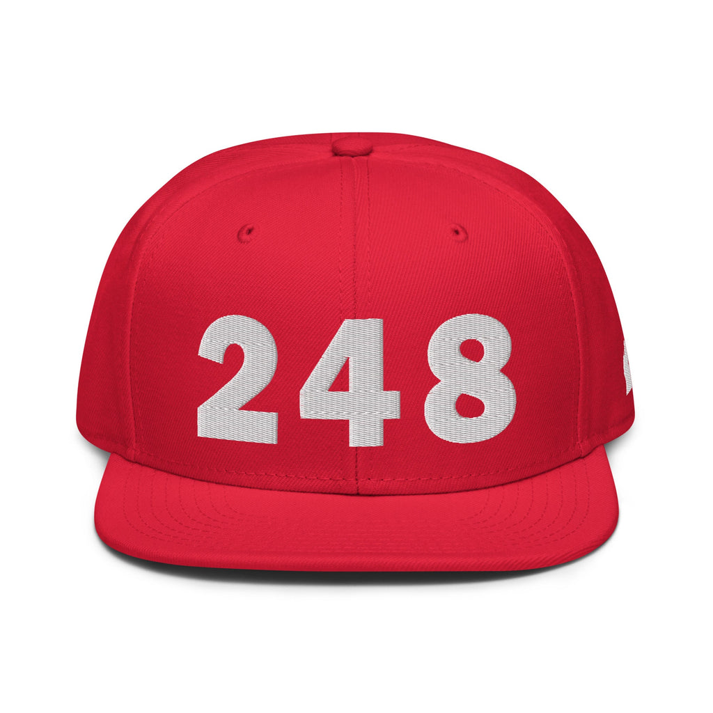 248 Area Code Snapback Hat