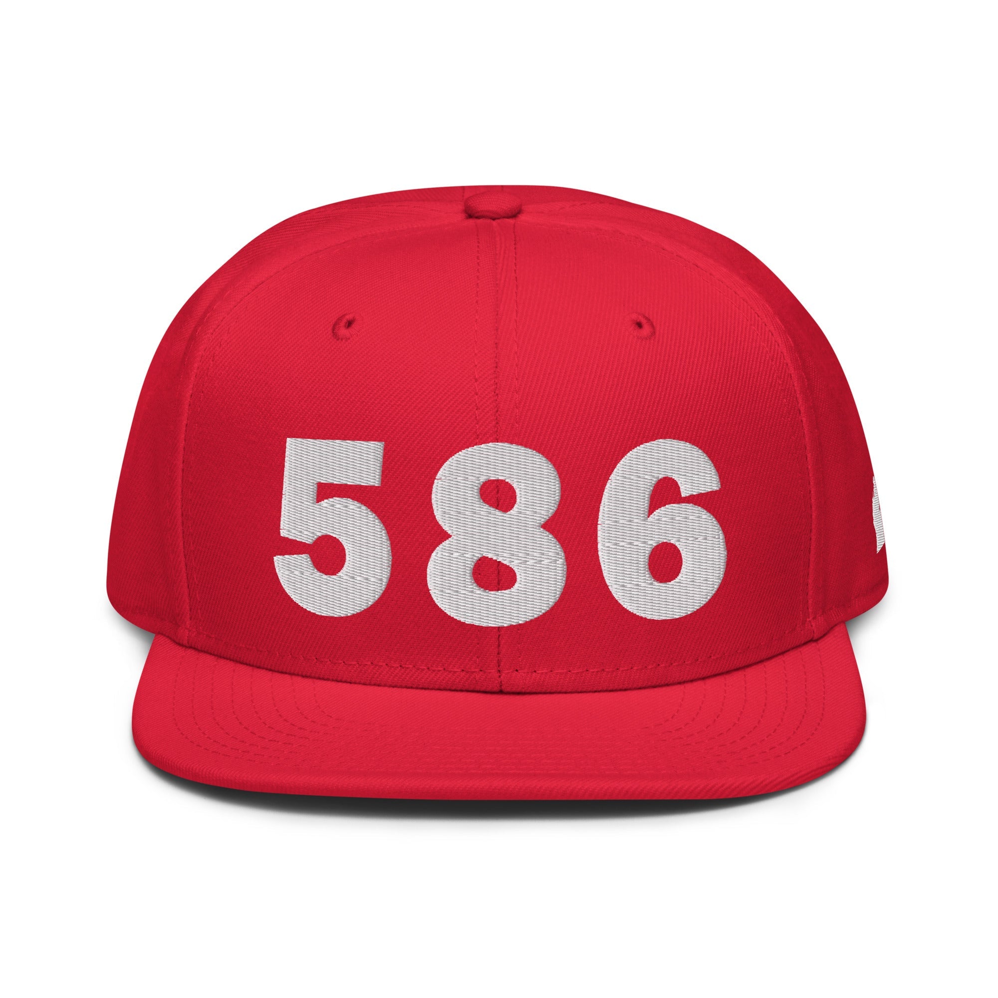 586 Area Code Snapback Hat