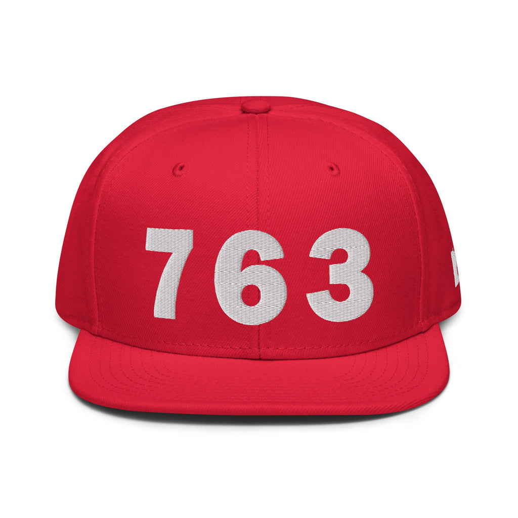 763 Area Code Snapback Hat