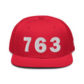 763 Area Code Snapback Hat