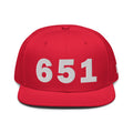 651 Area Code Snapback Hat