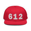 612 Area Code Snapback Hat