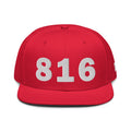 816 Area Code Snapback Hat