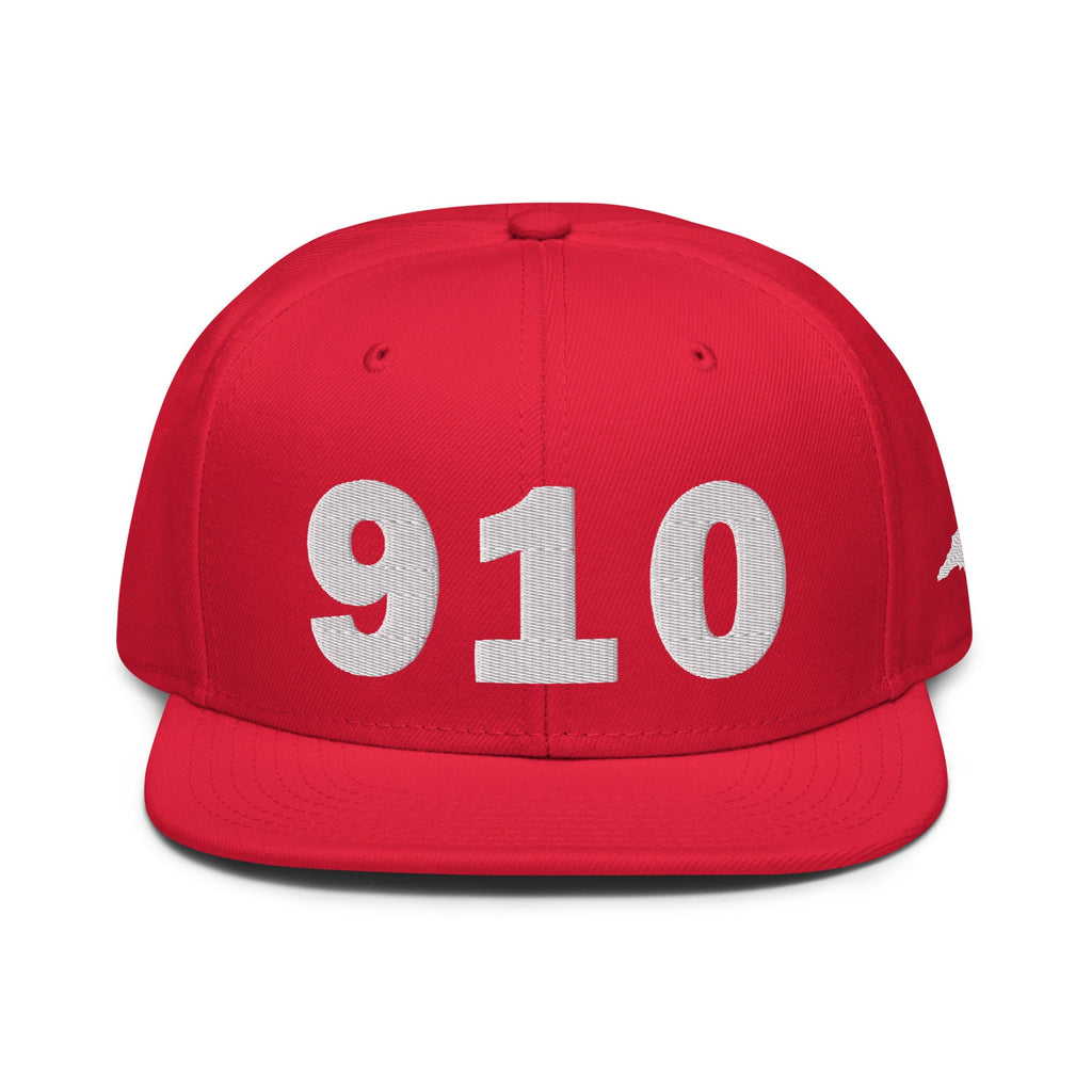 910 Area Code Snapback Hat