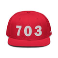 703 Area Code Snapback Hat
