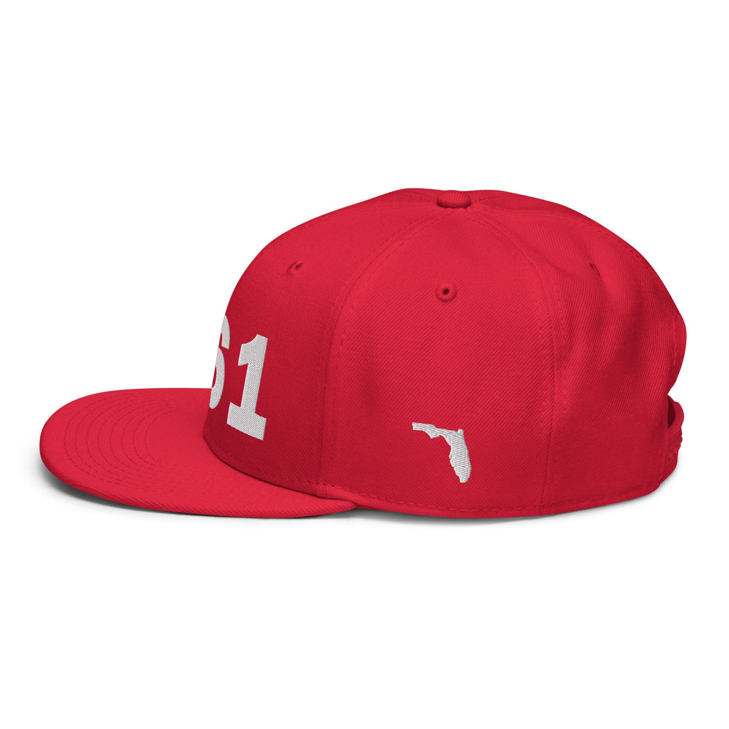 561 Area Code Snapback Hat